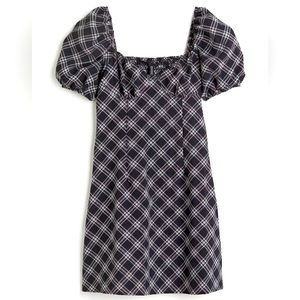 H&M black and white women’s off the shoulder plaid dress NWT, size medium